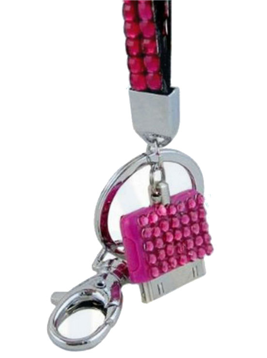 iphone rhinestone lanyard