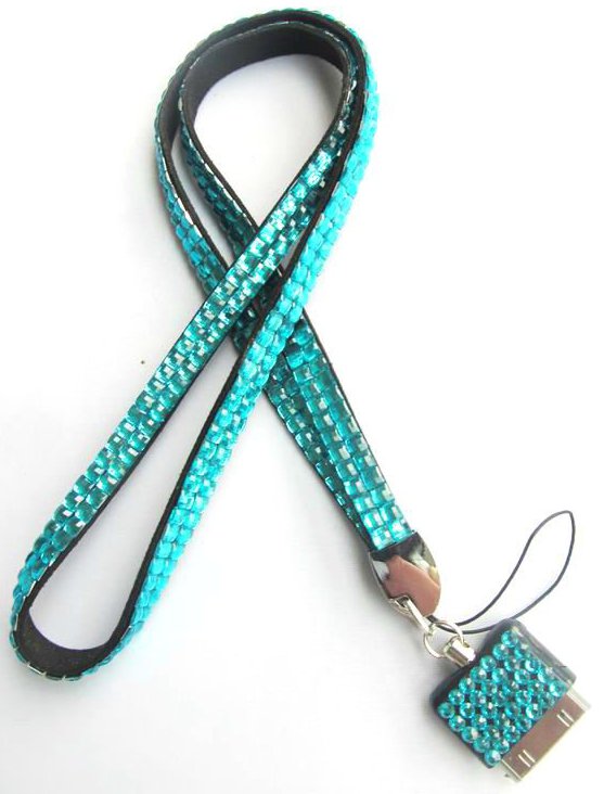 iphone rhinestone lanyard