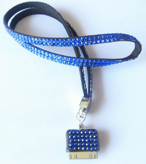 iphone rhinestone lanyard