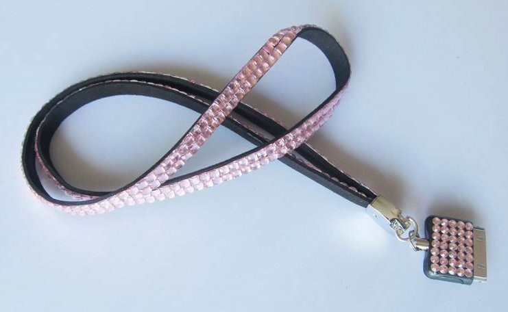 iphone rhinestone lanyard