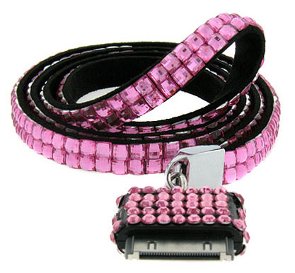 iphone rhinestone lanyard