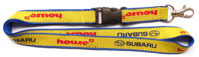 custom satin lanyard