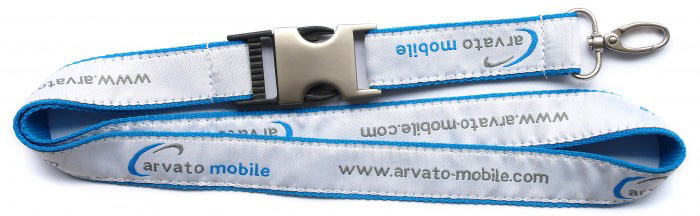 custom satin lanyard