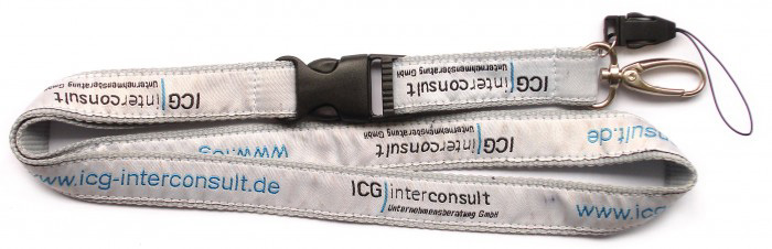 custom satin lanyard