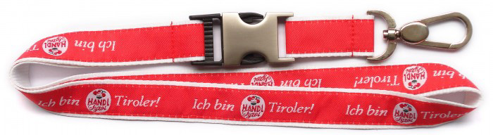 custom satin lanyard