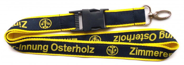 custom satin lanyard
