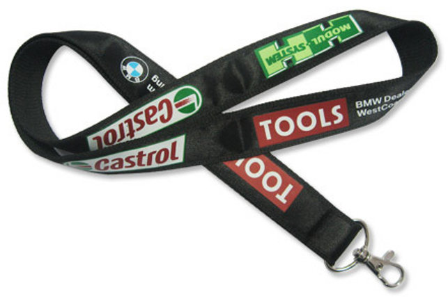 custom satin lanyard