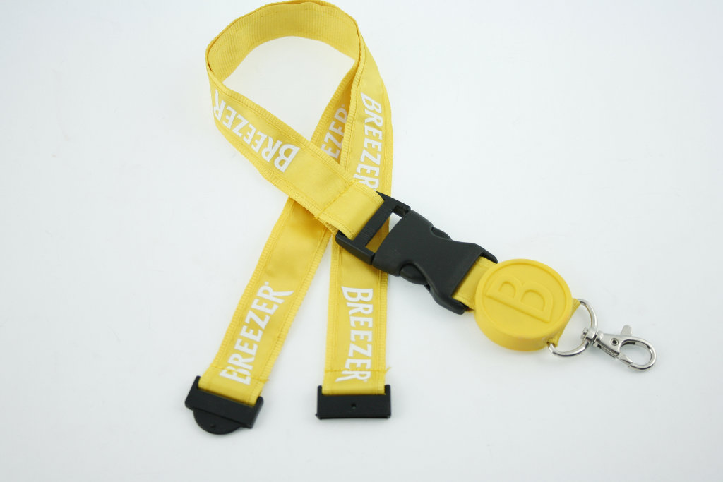 custom tag satin lanyard