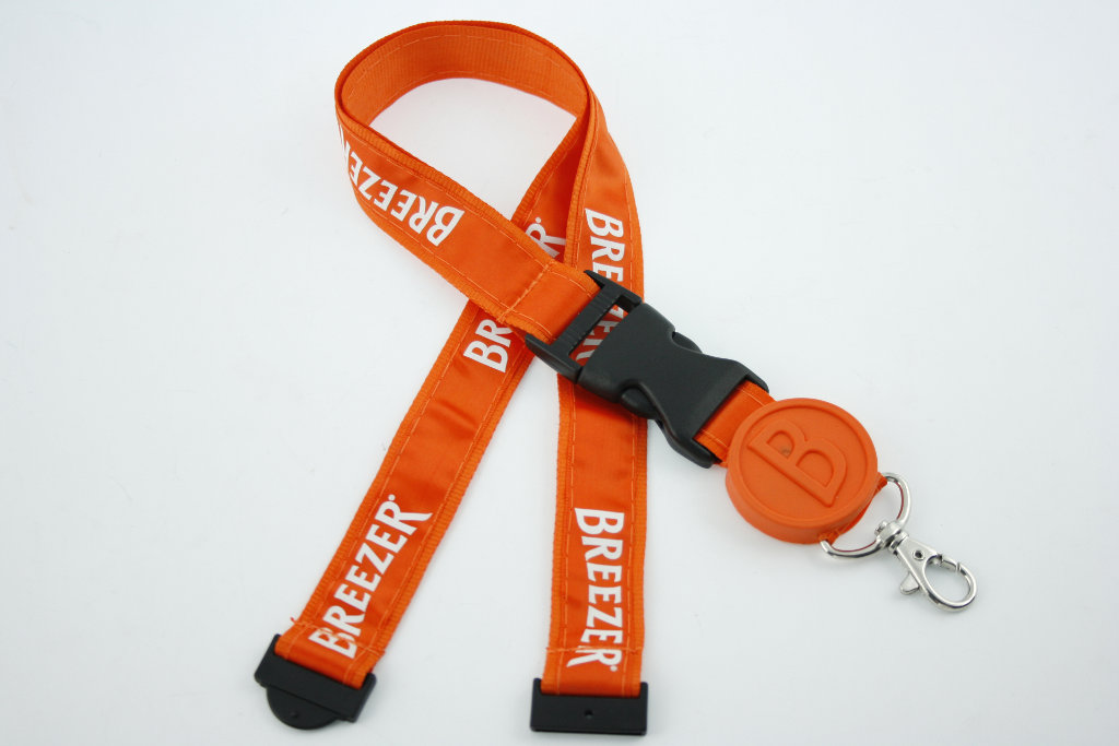 custom tag satin lanyard