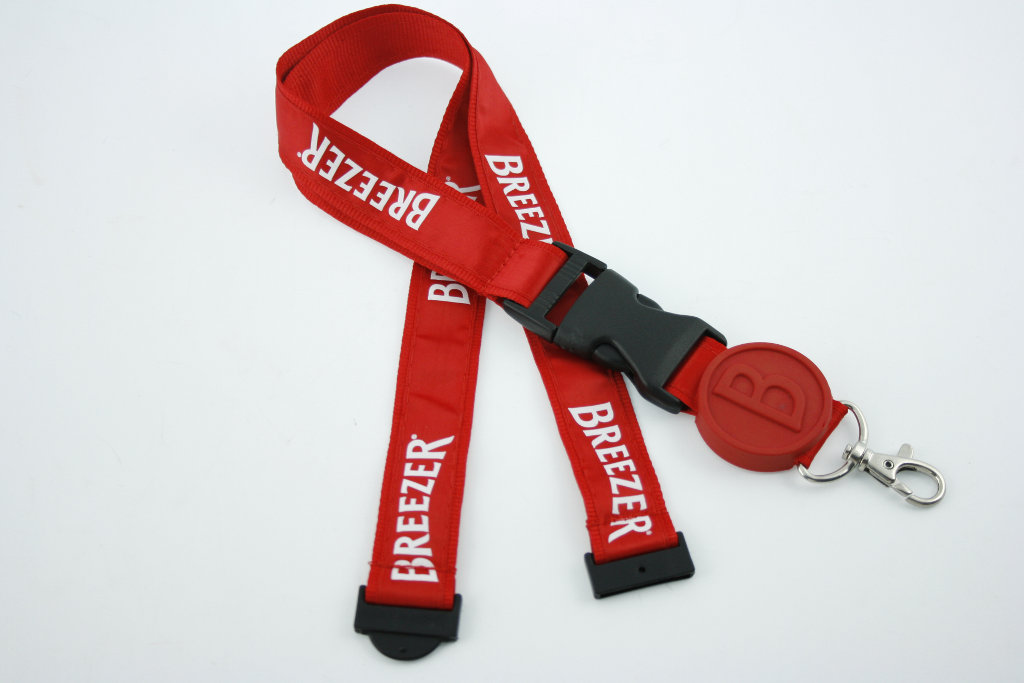 custom tag satin lanyard