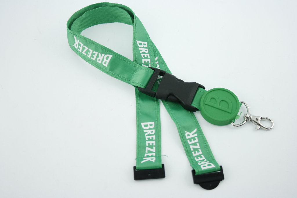 custom tag satin lanyard