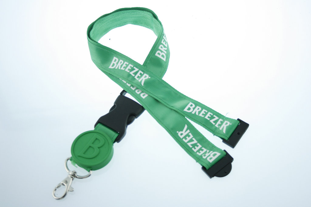custom tag satin lanyard