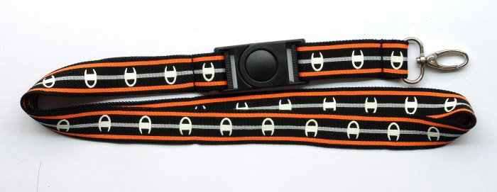 silkscreen printed lanyard