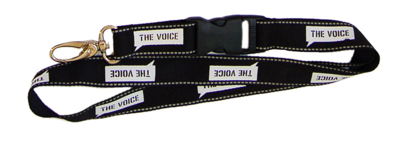 silkscreen printed lanyard
