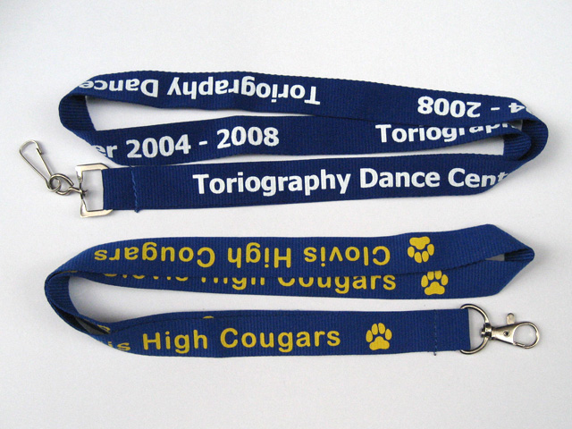 screen printed lanyard