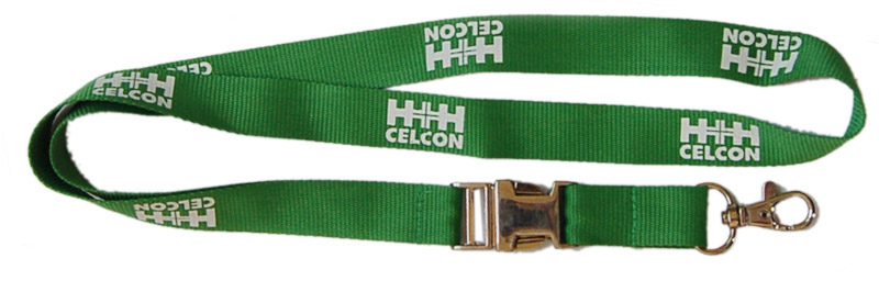 silkscreen printed lanyard