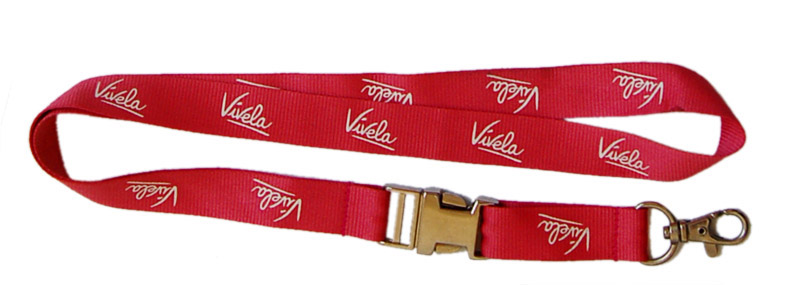 silkscreen printed lanyard