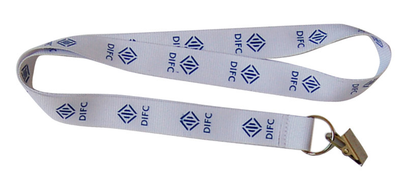 silkscreen printed lanyard