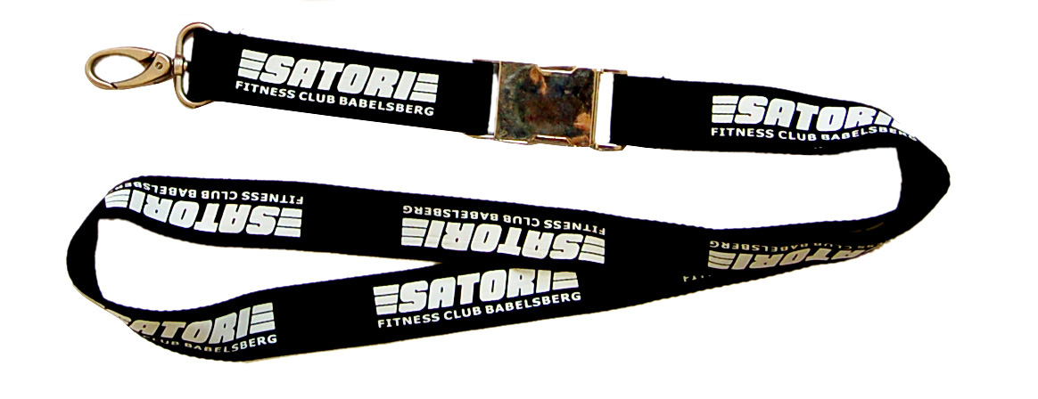 silkscreen printed lanyard
