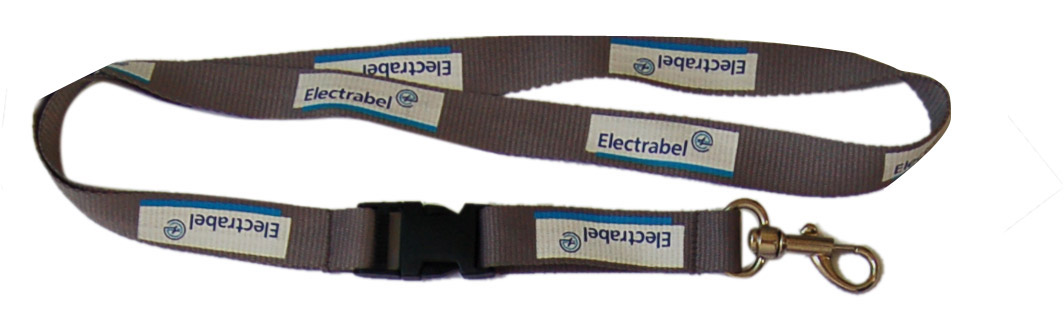 silkscreen printed lanyard
