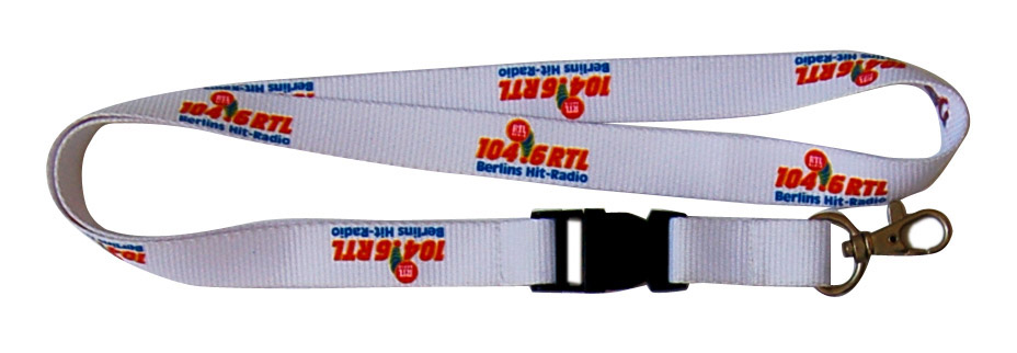 silkscreen printed lanyard